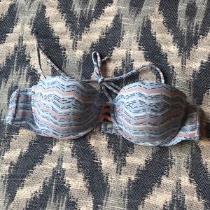 Pastel Chevron Bikini Top
